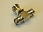 Bnc-3374 Pan Pacific Bnc Male Jack To Dual Female Plug Tee