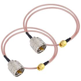 Yx00005530 Boobrie Sma Male To Pl259 Uhf Rg316 Coaxial Cable 19.68in Rf Coax Cb Radio Pigta
