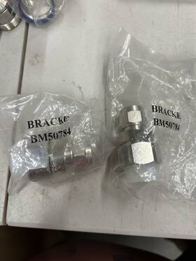 P316 Bracke Mfr. 7/16 Din Male To N Coax Adapter. New In Pkg. Lot Of 2