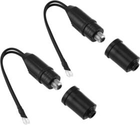 Mt-ct-mx3-0006 Branded01 2-pack Tv Antenna Connector 300 Ohm To 75 Coaxial Cable Matching Transformer