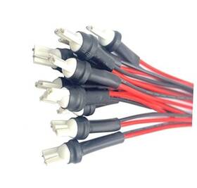 Bstenky Ddd559 10 Pack T10 Male Socket Holders Pre-wired Extension Connector Plug Adapter For