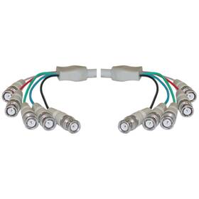 10b1-07125 Cable Wholesale 25ft 5 Bnc Male To Video Double Shielded