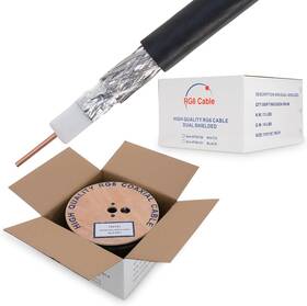 4335093902 Cables Direct Online Rg6 1000ft Dual Shield Coaxial Cable 18 Awg Copper Clad Steel Foam Pe