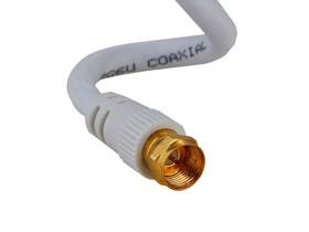 Cables Direct Online 810036761239 Coaxial Cable 50ft White Coax Rg6 Male F Type Extension Wire Digital Audio Vi Cables Direct Online 810036761239 Coaxial Cable 50ft White Coax Rg6 Male F Type Extension Wire Digital Audio Vi