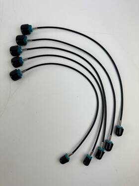 Pe38752z-12 Cablesonline X 5 Pasternack Water Blue Fakra Plug To Jack Cable 12 Inch Rg174