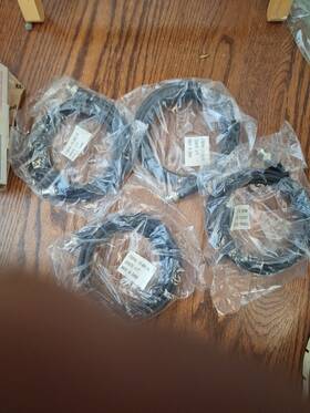 R-1a06 Cablesonline Lot Of Four 6ft Quality Bnc Antenna/ Network Coaxial Cable 4 Available