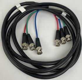 R1-yb6xx Cablesonline 3 X Bnc Male Quick Connect To Splitter Cable 4ft Long