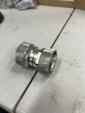 Rf-l102 Cablesonline 7/16 Din Male Plug To Coaxial Inline Coupler