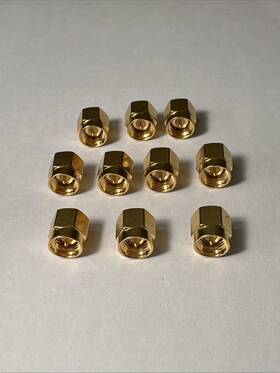 Rf-mt01-10 Cablesonline 10-pack Sma Male 50-ohm Coaxial Termination Load Brass Gold Plated