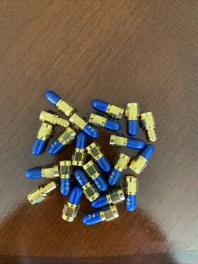Rf-st01-10 Cablesonline 10pack Rp-sma Male 50-ohm Coaxial Termination Load Brass Gold Plated
