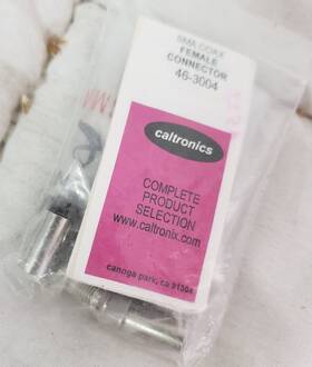 46-3004 Caltronics 636596079238 Sma Coax Female Connector Crimp Type 46-3004- Lot Of 2