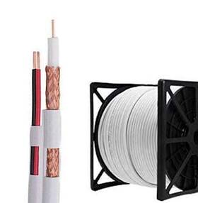 Cctv On Sales 689820424779 Siamese Cable 1000 - Ft White Or Black With Power/coaxial Security Camera Bul
