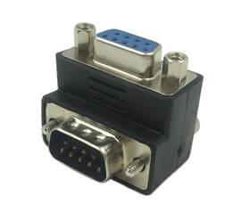 Cerrxian 606413543099 90 Degree Db9 9 Pin Rs 232 Male To Female Serial Gender Changer Extension Cab