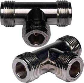 Cess-n03 Cess N Type Female To 2 T Splitter Coax Coaxial Adapter Silver