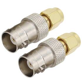 Sm03 Cess Sma Male To Bnc Female Adapter Connector 2 Pack Sm03 Cess Sma Male To Bnc Female Adapter Connector 2 Pack