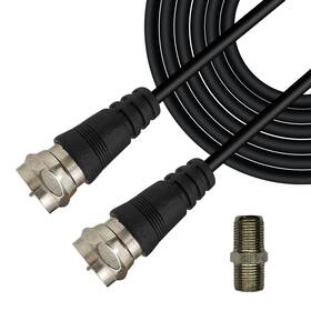 Chaowei 765951372391 Tv Antenna Extension Coaxial Cable 15ft With Coupler F Type Connecto Chaowei 765951372391 Tv Antenna Extension Coaxial Cable 15ft With Coupler F Type Connecto