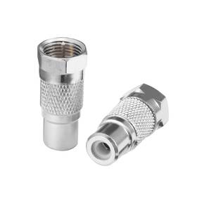 Ck Rf 313112296286 F Male To Rca Female Adapter Coaxial Cable Connector Copper Gold-plating