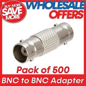 1195-ab Cmple 500 Pcs Bnc Coupler Female Adapter Connection For Panel Rg59 Rg6