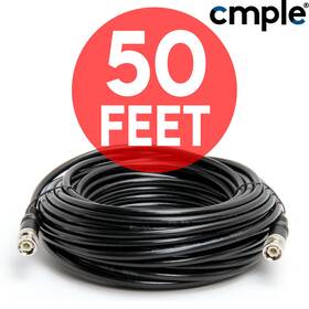 Rg59u Cmple 619162016097 50ft Bnc Cable Cctv Video 75ohm Security Camera Coaxial Cord Dvr Satellite