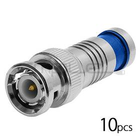 Rg-59 Cmple 619162017414 10 X Bnc Compression Connectors Male Coaxial Connector For Cable Rg-59 Cmple 619162017414 10 X Bnc Compression Connectors Male Coaxial Connector For Cable