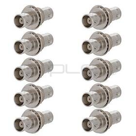 Cmple 619162017698 10 X Bnc Coupler Cctv Coax Coaxial Cable Adapter Female Jack Connector Camera