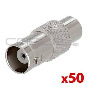 A-269 Cmple Rca Jack To Bnc Adapter Female Connector Dvr Cctv 50pcs
