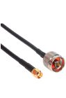Co-058smammrp-015 Amphenol Set Of Black Coaxial Cable