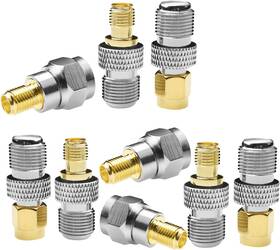 Co.ltd 744110975505 F-type To Sma Male Female 3 Sets 9 Pcs Rf Coaxial Coax Adapter Connector