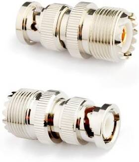 So-239 Co. Ltd. Zhenjiang 744110808841 2pcs Rf Coaxial Coax Adapter Bnc Male To Uhf Female So239