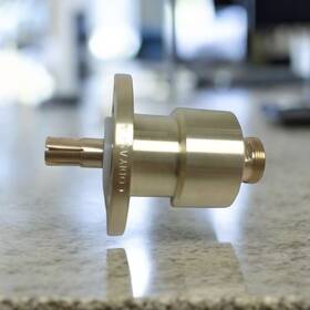 Coda258 Codiyasca 1-5/8 Inch To Type N Or Din 7/16 Female Eia Flange Reducer/adapter Bronze
