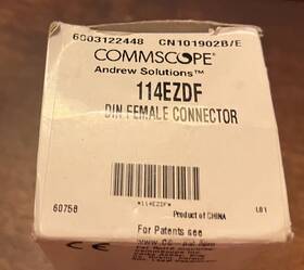 Ava6-50 Commscope 114ezdf 7-16 Din Female Ezfit For 1-1/4 Inch Fxl1480 And Cable Nos
