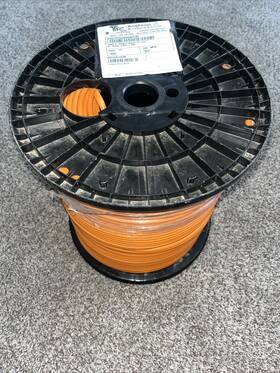 4845603 Commscope 1000 Ft Amphenol 006277 Tri-shield Orange Burial Rated Coax Drop Cable 4845603 Commscope 1000 Ft Amphenol 006277 Tri-shield Orange Burial Rated Coax Drop Cable