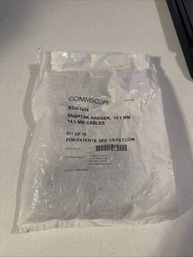 Ssh-1014 Commscope Snaptak Hangers 10 Pack Adjustable Cable 10.1mm To 14mm B10 Ssh-1014 Commscope Snaptak Hangers 10 Pack Adjustable Cable 10.1mm To 14mm B10