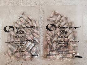 Sv-vbc-90v Commscope 100 Quantity Of Coaxial Connectors Pat 3/8 Inch Qty