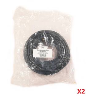 Fsp-fsp-50hr Comprehensive Lot Of 2 New Pro Rg-6 High Res Rf Coax Cables 50ft