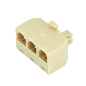 Tma3-2 Conext Link Rj11 6p4c Telephone/phone Line 1 Male To 3 Female Modular T Adapter