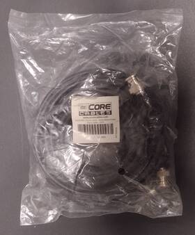 25-0100-25 Core Cables Rg58 Bnc Patch Cable Male/male Nickel Black - 25ft