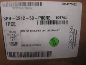 Sph-cs12-59-p00re Corning Sph-cs12-59-poore Splice Cassette 12-fiber Sc Sm Upc Duplex 250um