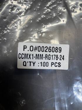 Ccmx1-mm-rg178-24 Crystek Corporation 100