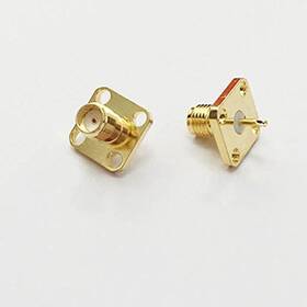Custom Cables Group Llc 445004941929 10pcs Sma Female 4-hole Panel Mount Flange Rf Coax Connector Solder Cup Straight Custom Cables Group Llc 445004941929 10pcs Sma Female 4-hole Panel Mount Flange Rf Coax Connector Solder Cup Straight
