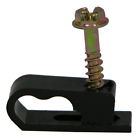 D4bk Telecrafter Dual Coax Flex Clips Fastener Clamp Wire Black Pcs D4bk Telecrafter Dual Coax Flex Clips Fastener Clamp Wire Black Pcs