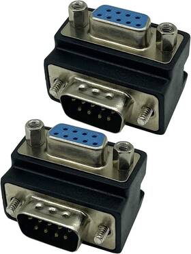 Dafensoy 313035771723 Rs232 Db9 Pin Male To Female 90 Degree Changer Coupler Adapte Connecter 2-pack Dafensoy 313035771723 Rs232 Db9 Pin Male To Female 90 Degree Changer Coupler Adapte Connecter 2-pack