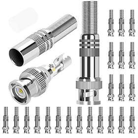 Rg59 Daiertek 717664070330 Rg6 Bnc Connectors Male Solderless Compression Connector Screw On Co Rg59 Daiertek 717664070330 Rg6 Bnc Connectors Male Solderless Compression Connector Screw On Co