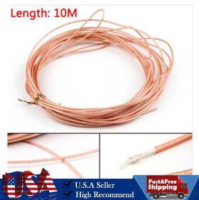 I002-a439-10m Darupsun 10m Rg316 Rf Coax Coaxial Cable Connector 50ohm M17/113 Shielded Pigtail 32ft
