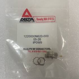1220000n620-000 Delta Rf / Coaxial Connector Tnc Bulkhead Jack Receptacle