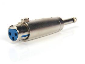 Devinal 734010859692 1/4 Inch Mono Male To 3 Pin Xlr Female Audio Microphone Adapter
