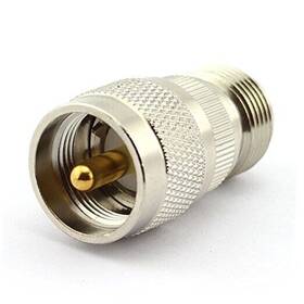 8541674589 Dgzzi 2-pack Uhf Male To N Female Rf Coaxial Adapter Coax Jack