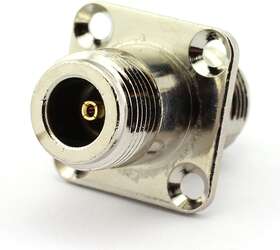 8541674600 Dgzzi 2-pack N Female To Rf Coaxial Adapter With 4-hole Panel Mount C