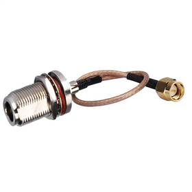 Dht Electronics 508959590301 Rf Coaxial Coax Cable Assembly Sma Male To N Female Bulkhead 6ftft