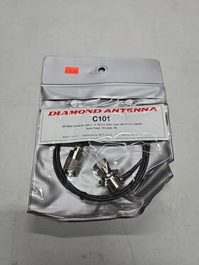 Diamond C101 Antenna Uhf Base Connector 6.5ft Rg316 Teflon Coax With Pl259 Adapter
